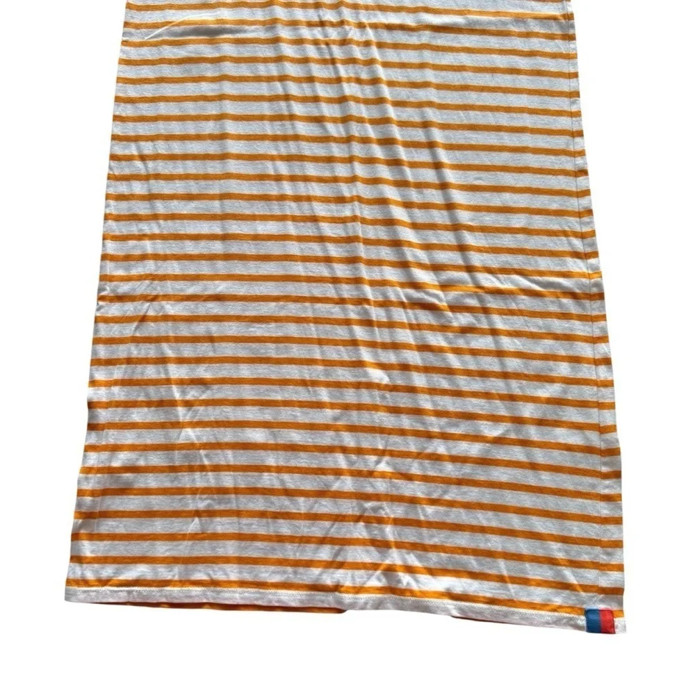 KULE Orange and White Striped Maxi Dress